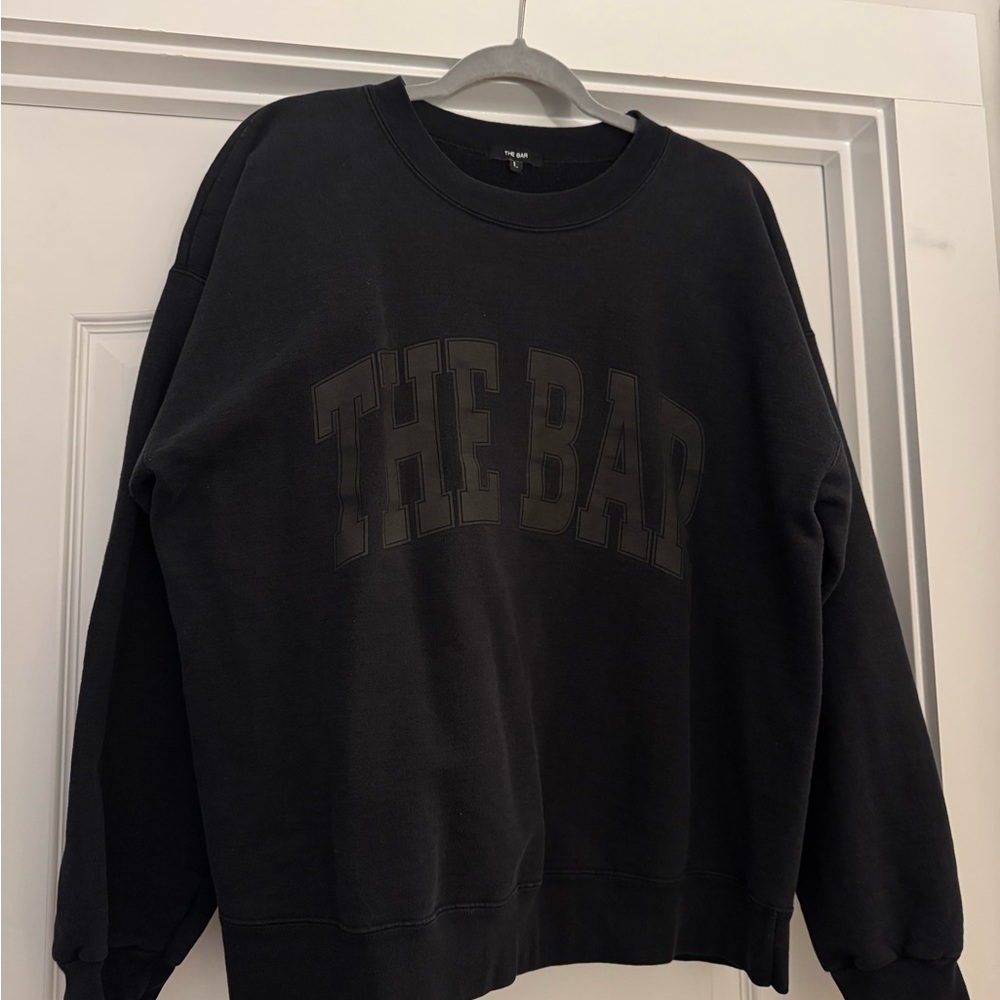 The Bar Black Crewneck Sweatshirt